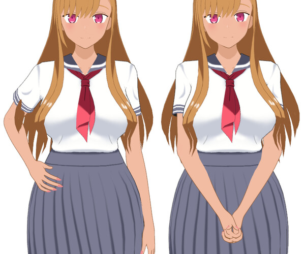 Anime Girl Student in Characters - UE Marketplace