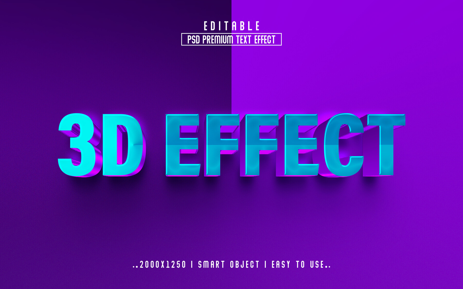 ArtStation - 3D Effect PSD Fully Editable Text Effect. Layer Style PSD ...