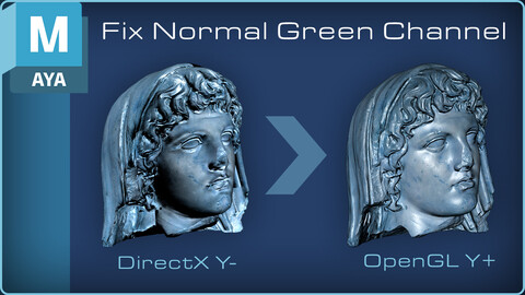 Fix Normal Green Channel | Maya Script