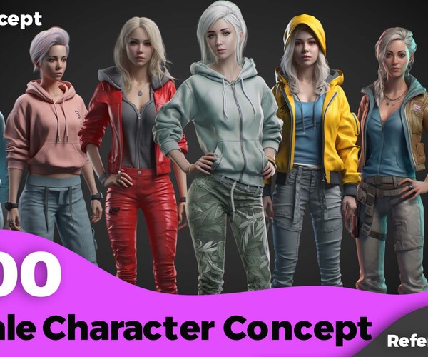 ArtStation - +300 Female Character Concept (4k) | Artworks