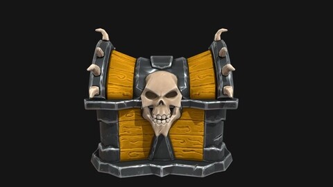 Stylized Skull Chest