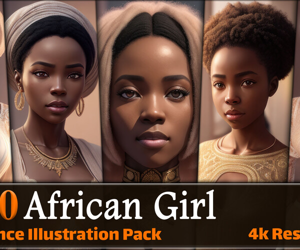 ArtStation - 390 Realistic African Girl Reference Pack | 4K | v.11 ...