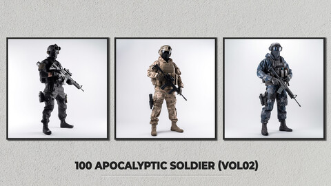 100 Apocalyptic Soldier - 4k(Vol 2)