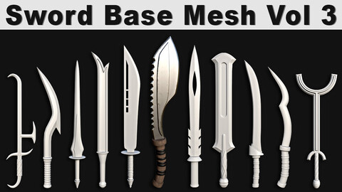 Sword Base Mesh Vol 3