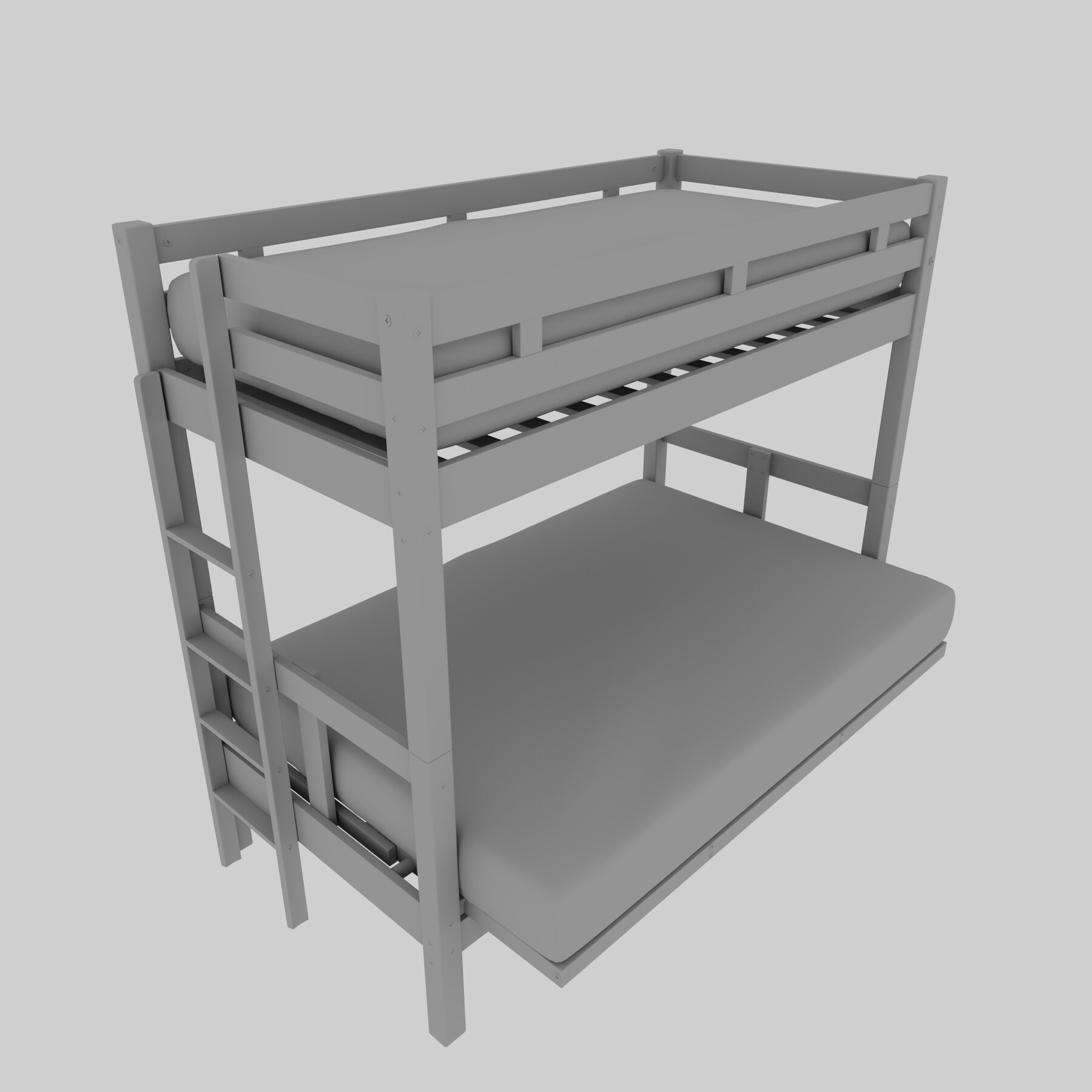 ArtStation Twin Bunk Bed 3d Model Resources