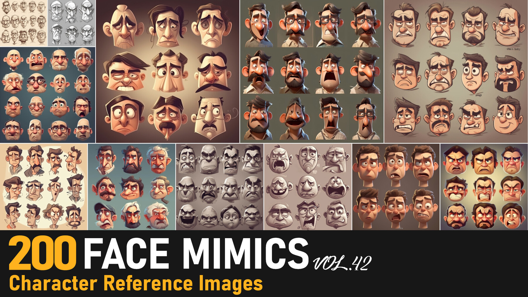 Artstation Face Mimics Vol 42 4k Reference Images Artworks