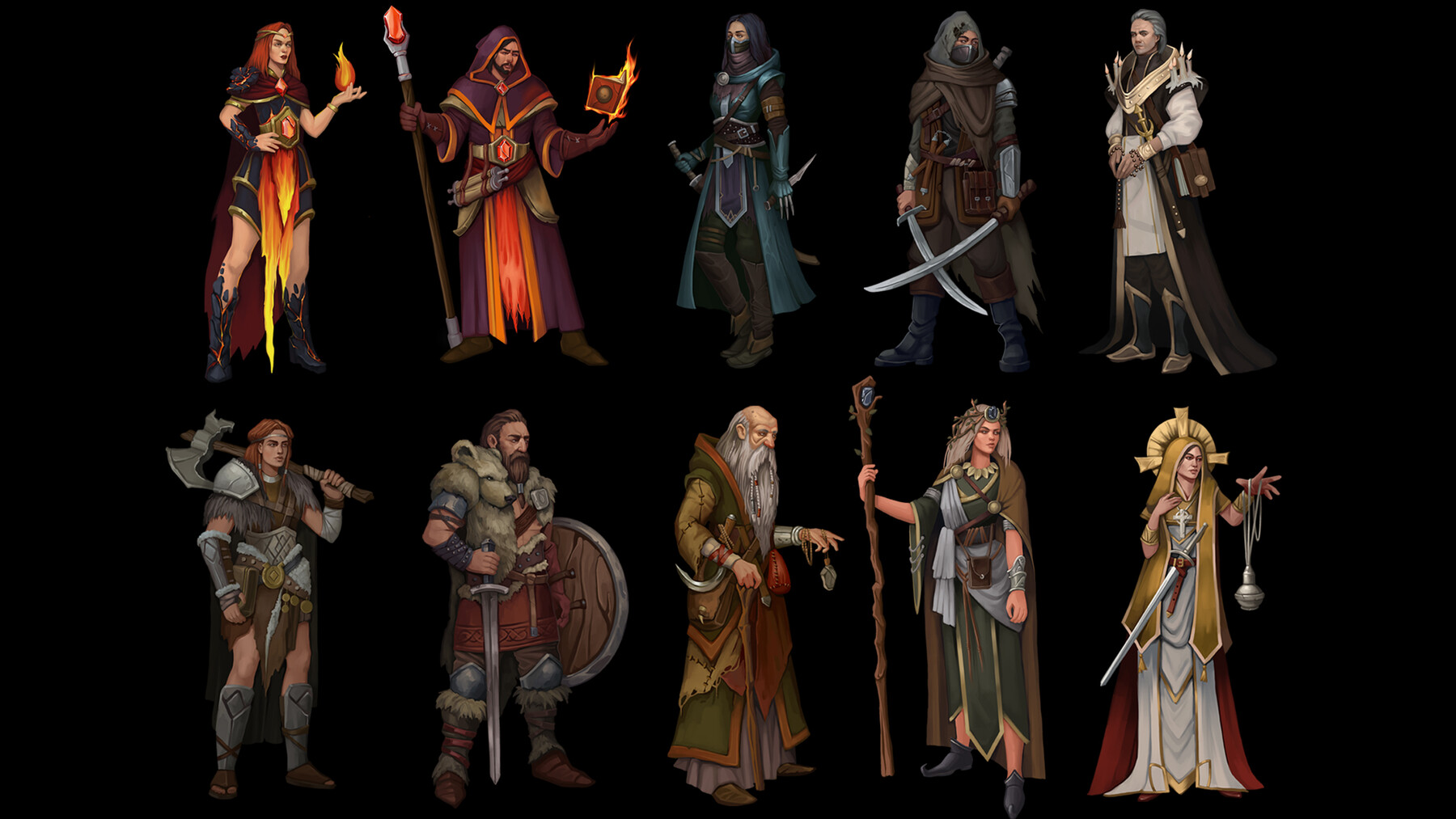 ArtStation - Fantasy Character Classes 03 | Game Assets