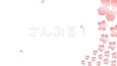 Transparent Effects [Cherry blossom frame 2pattern] Animation Effect/OBS/SLOBS/Youtuber/Streamer/Vtuber Assets