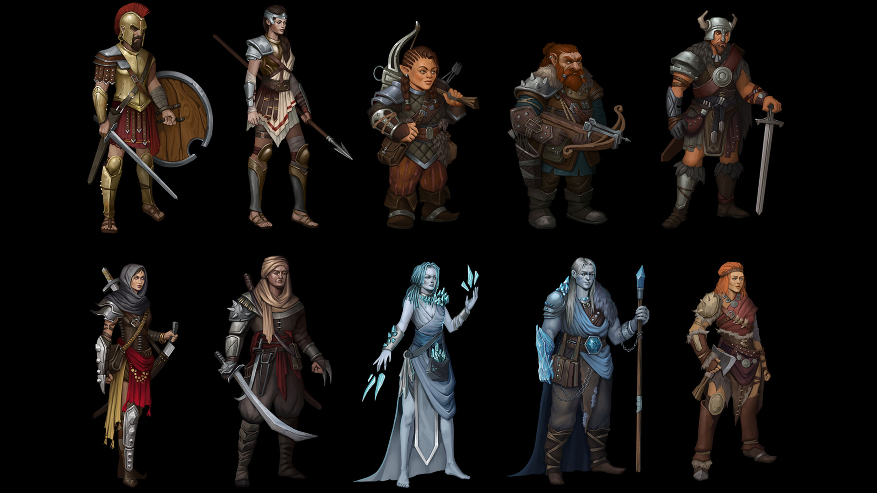 ArtStation - Fantasy Character Classes 04 | Game Assets