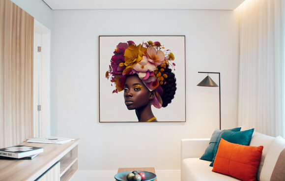 ArtStation - Afro Queen Yaa Asantewaa Wall Art | Artworks