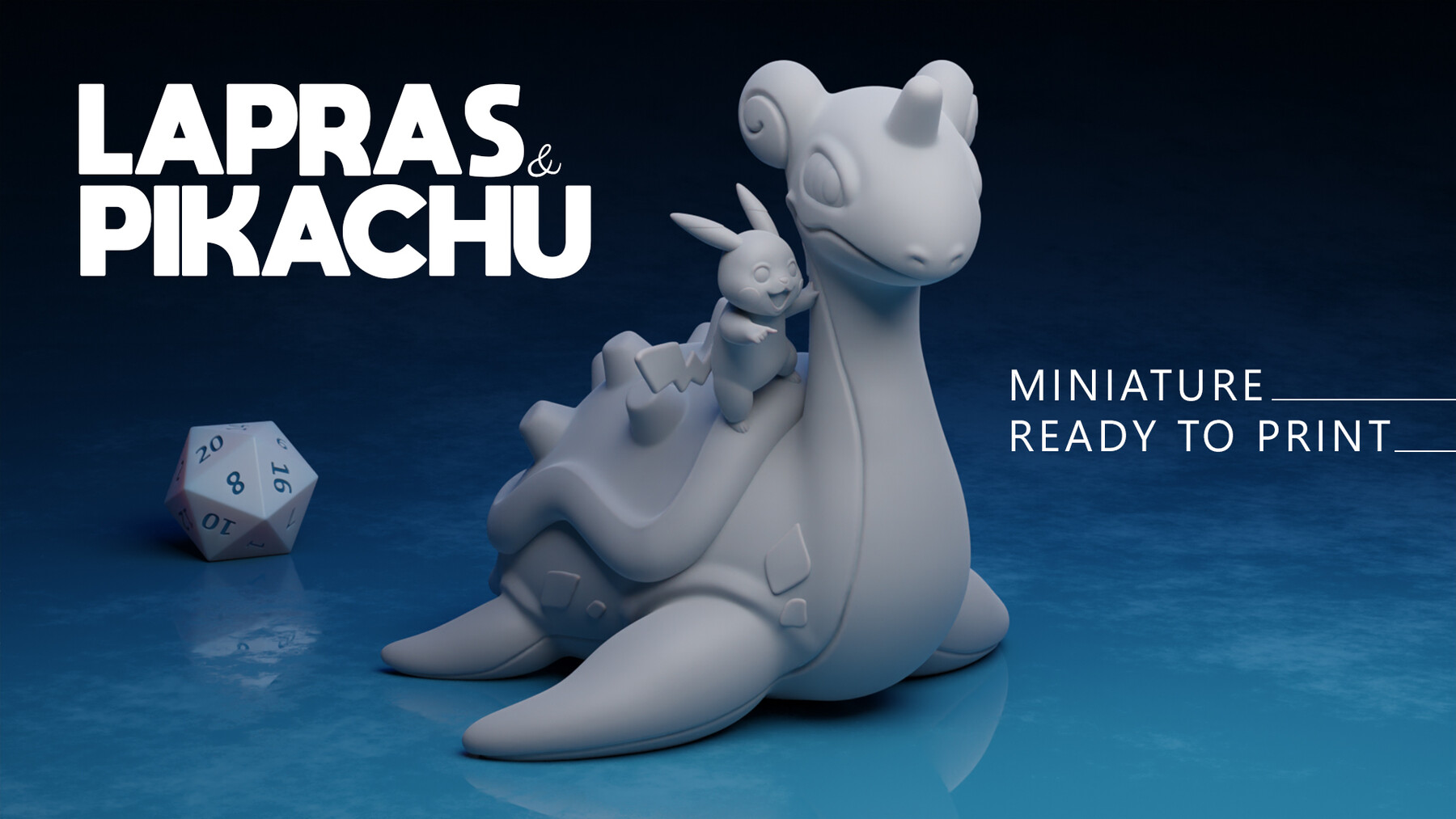 - Lapras and Pikachu - - 3D Ready to Print | Resources