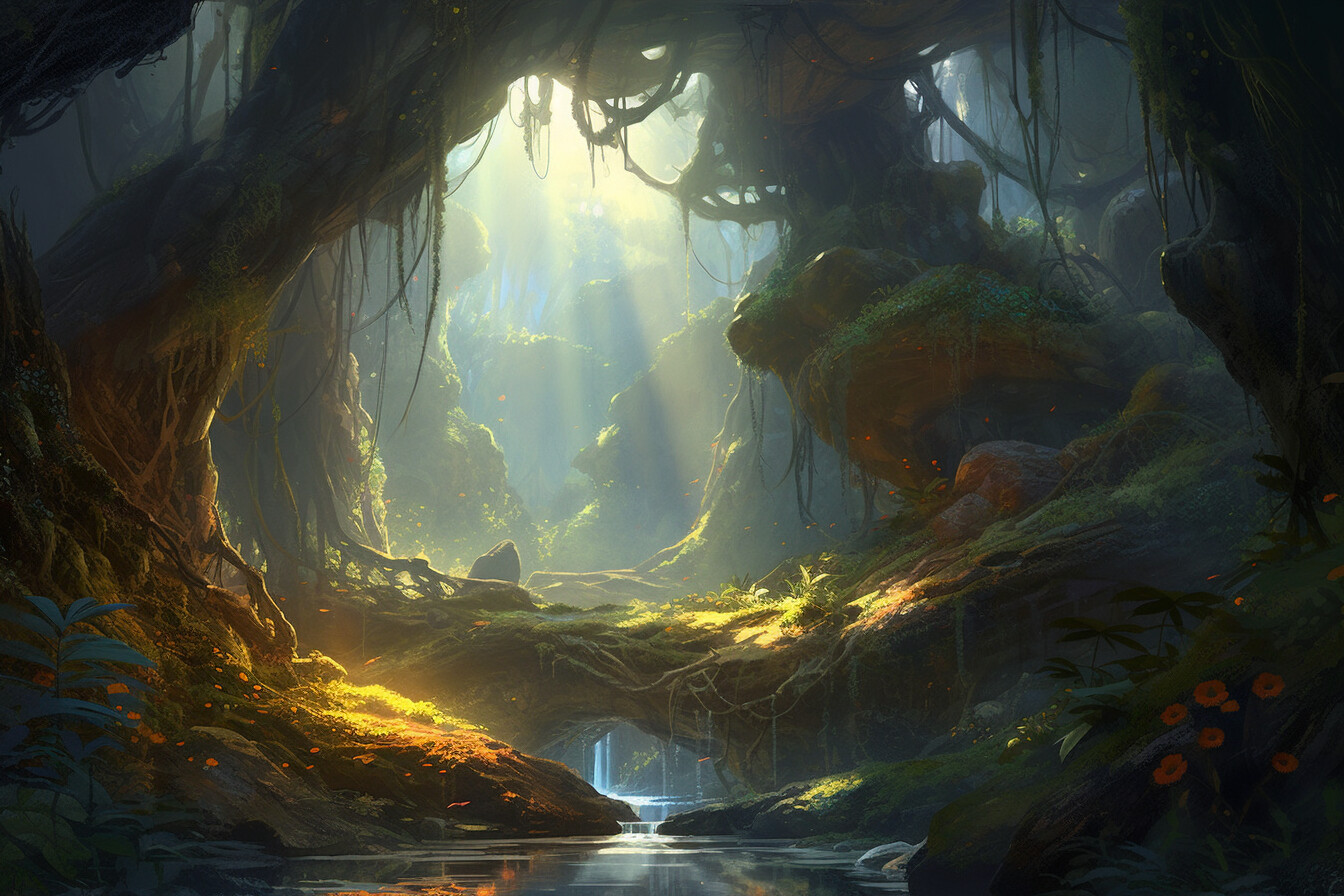 ArtStation - Beneath the Mighty Oak: Secrets and Wisdom of an Ancient ...