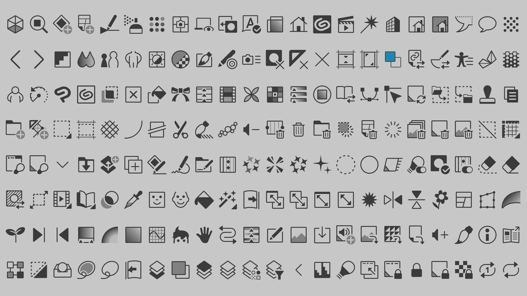 ArtStation - 706 Icons Clip Studio Paint (Dark + Light Theme) | Resources