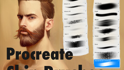 Portrait Skin Brushes for  Procreate