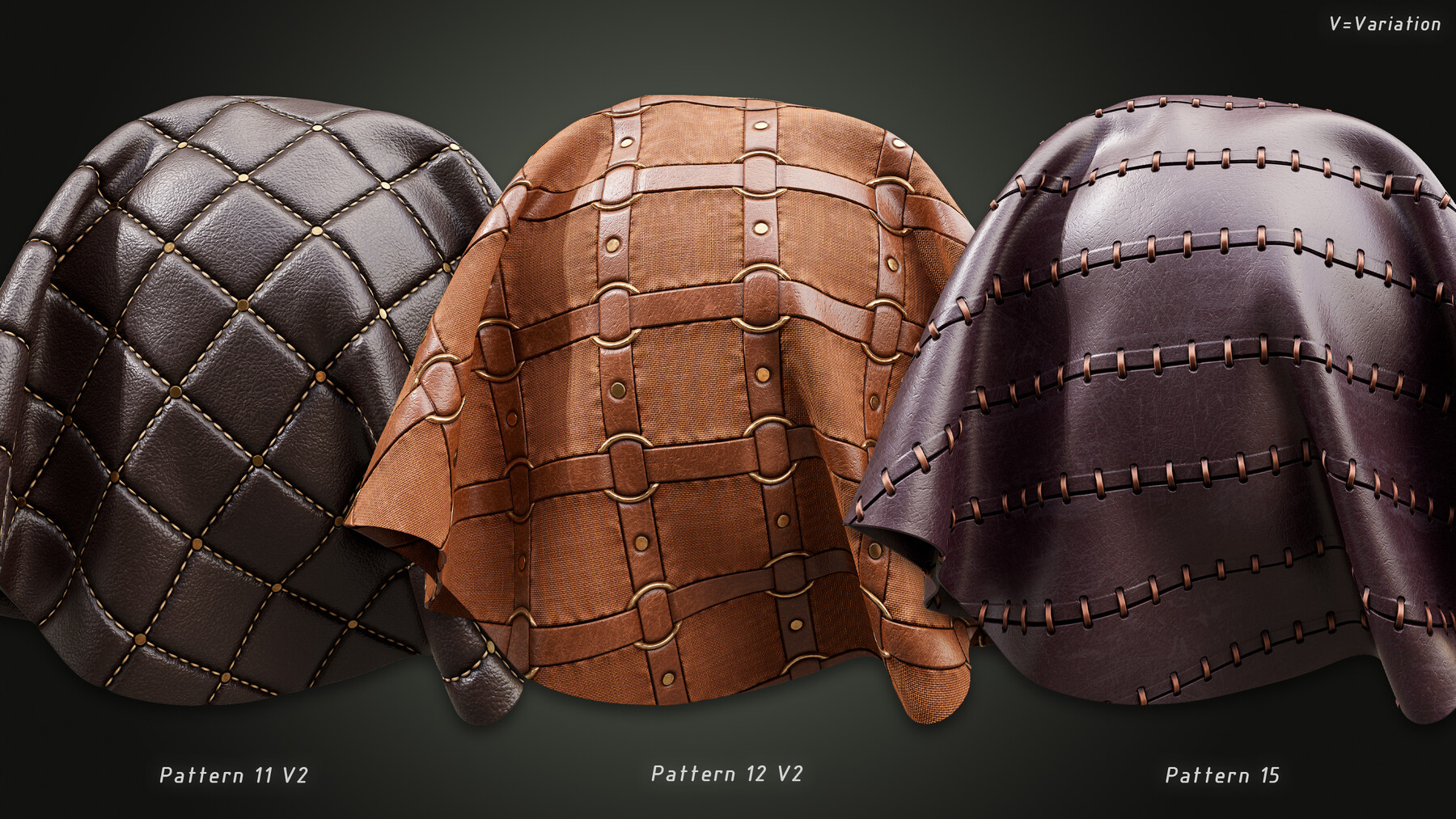 ArtStation - 15 High Quality Armor Leather Material