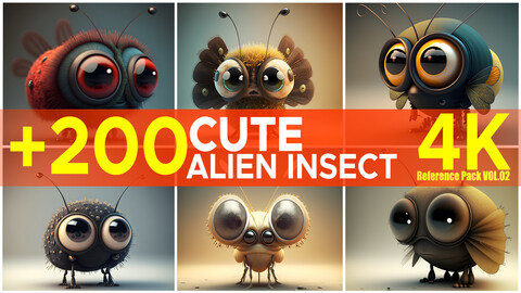 +200 Cute Alien Insect Vol.02