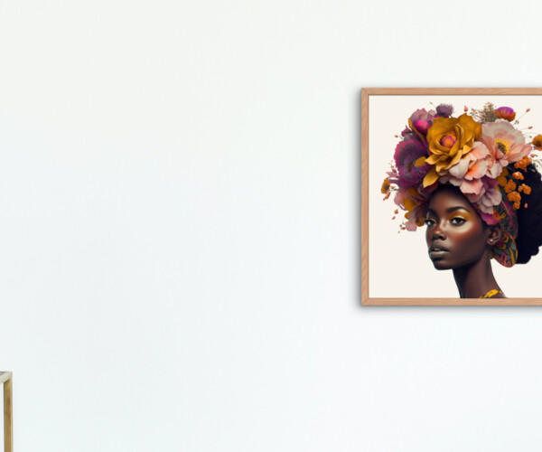 ArtStation - Afro Women Flower Hair PNG | Artworks