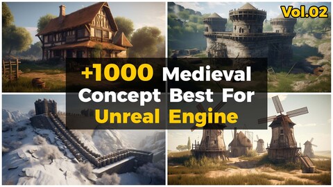 +1000 Medieval Concept Best For Unreal Engine (4k)