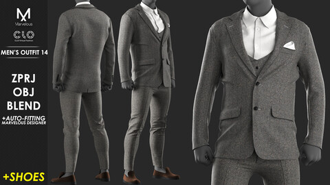 Men's Outfit 14 - Marvelous / CLO Project file