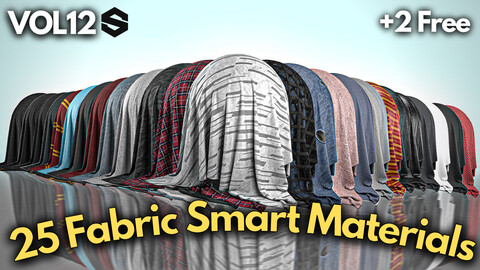 25 Fabric smart materials + 2 free #Vol.12
