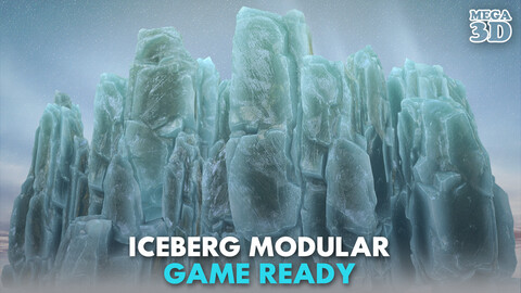 Low poly Modular Iceberg 230428