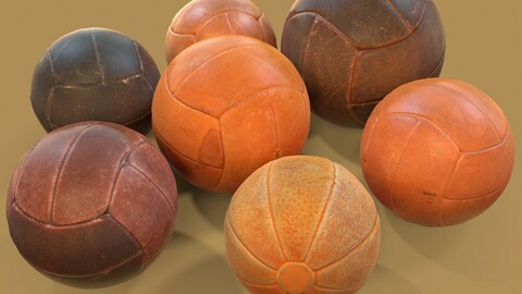 3D Scanned Sport and Basketball Collection - 7 High Quality Photogrammetry Models