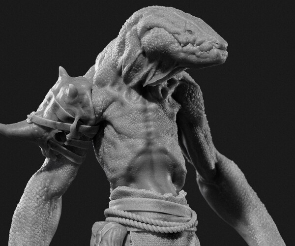 ArtStation - LIzardman - Presupported | Game Assets