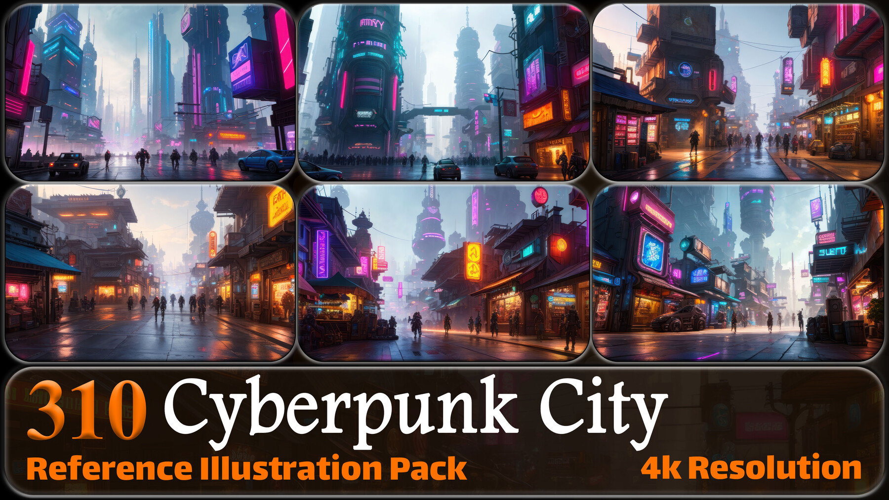 ArtStation - Cyberpunk Cityscape Pack
