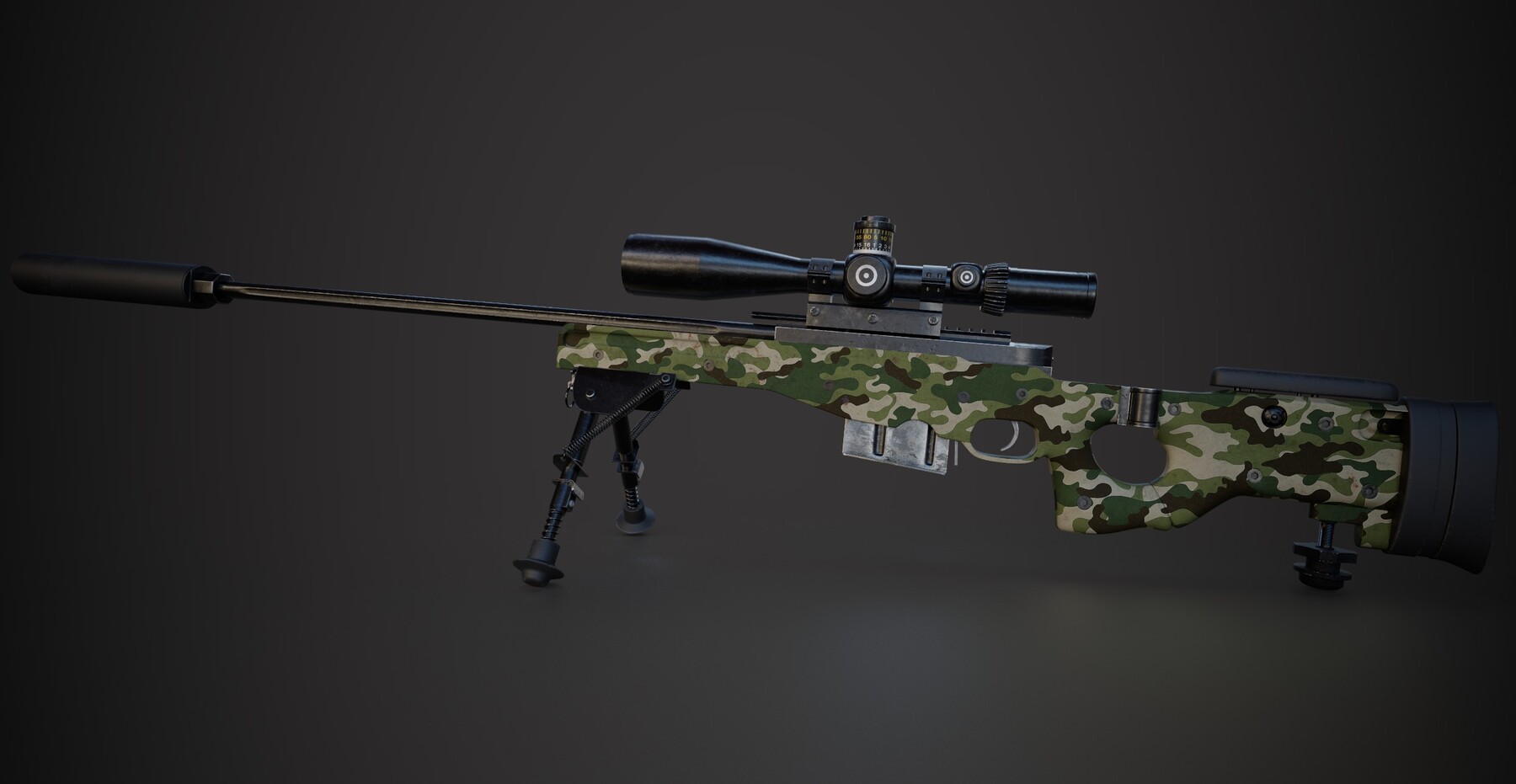 ArtStation - AWM Sniper Rifle | Game Assets