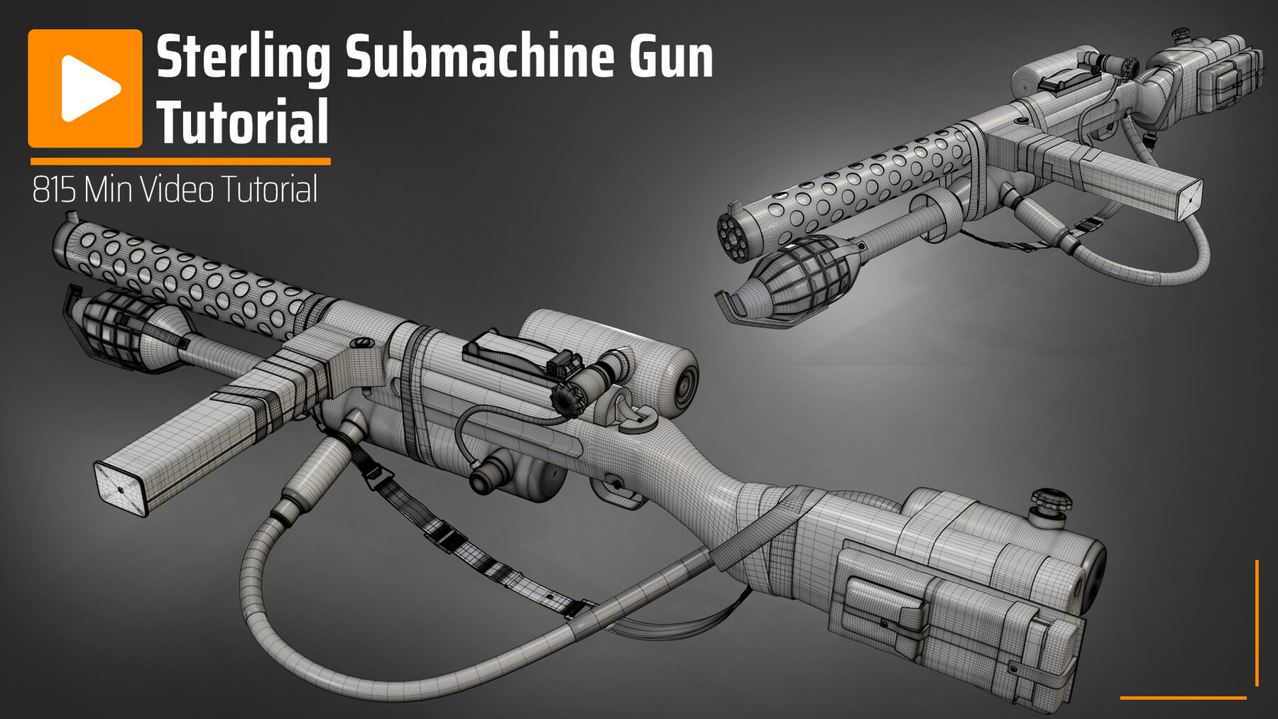 ArtStation - sterling submachine gun | Tutorials