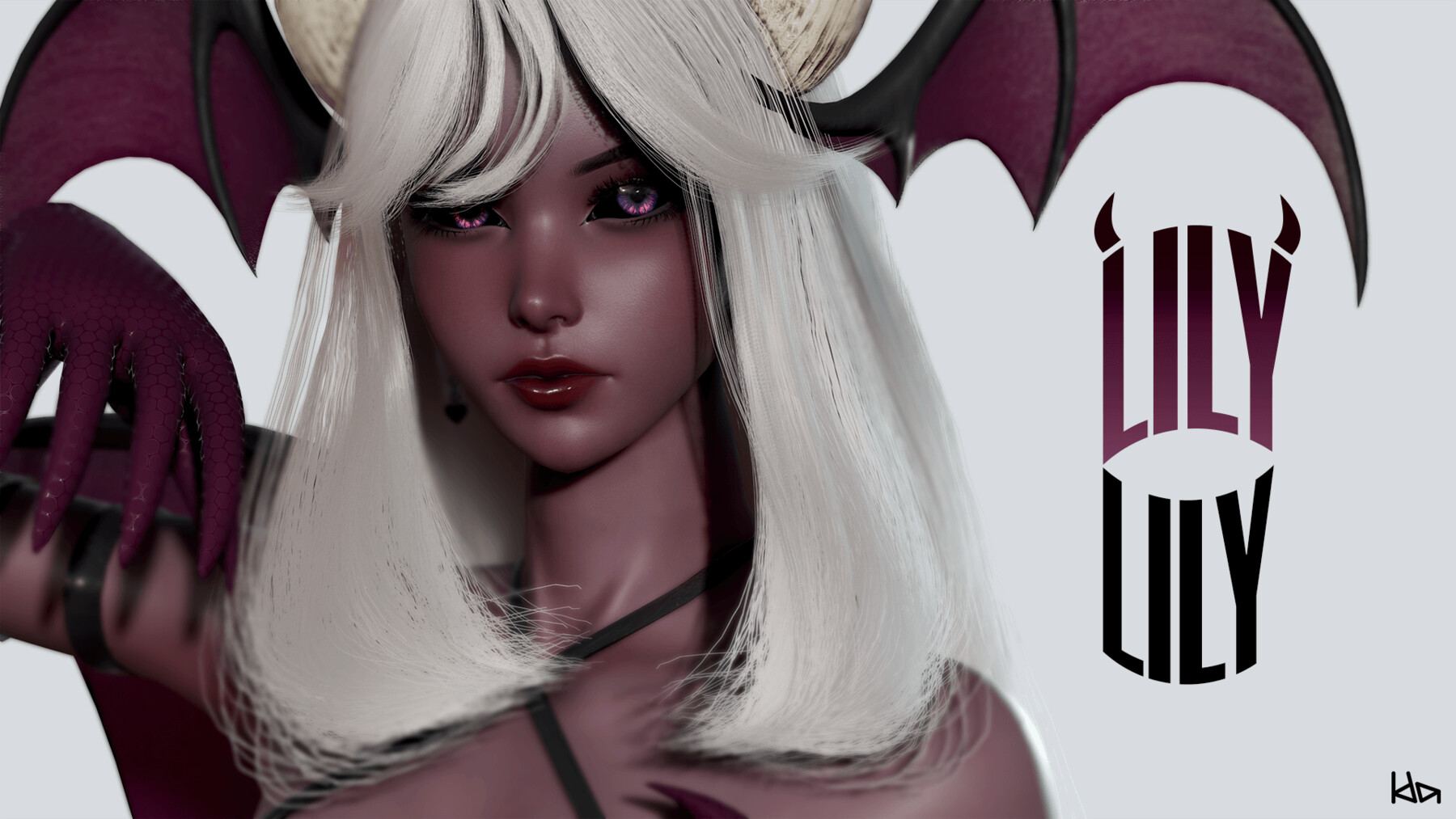 Artstation Succubus Sisters Game Assets 