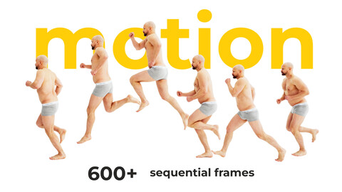 600+  Male Body in Motion - Reference Photos (Sequential Movement)
