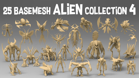 25 basemesh alien collection 4