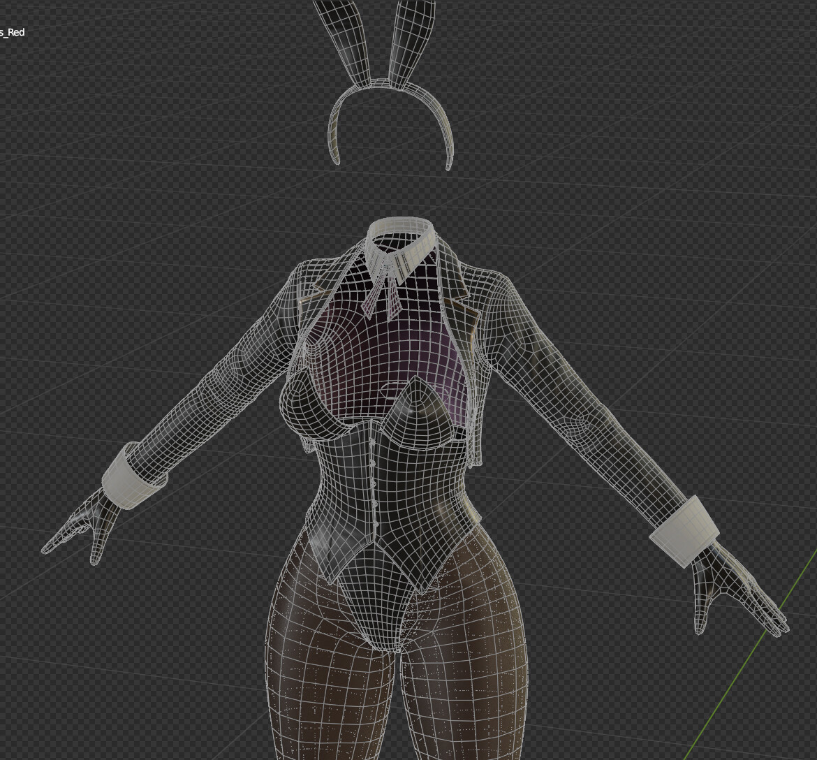 ArtStation - Free Models - Deluxe Bunny Suit | Game Assets