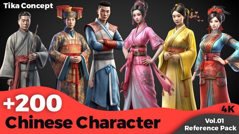 +200 Chinese Character Concept (4k)