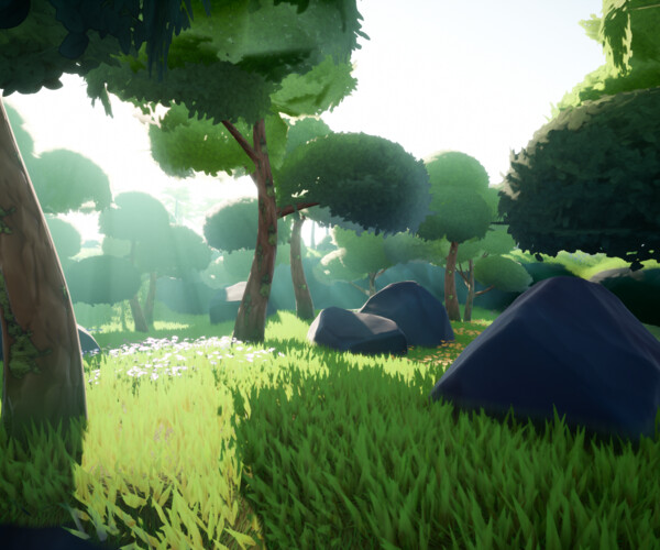 ArtStation - LUSH: Stylized Environment Set | Game Assets