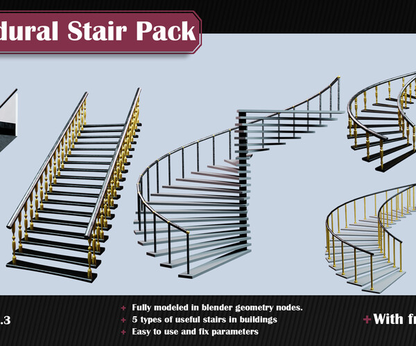 ArtStation - Procedural Stair Pack | Resources