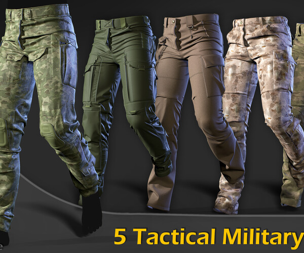 ArtStation - 5 Tactical Military Pants|Marvelous Designer/Clo3D ...