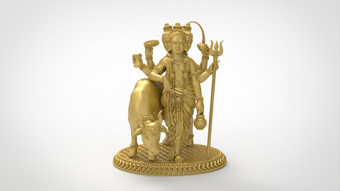 dattatraya 3d-print model | dattatraya | lord dattatraya | indian god dattatraya | duttatraya 3d file | duttatraya cad file