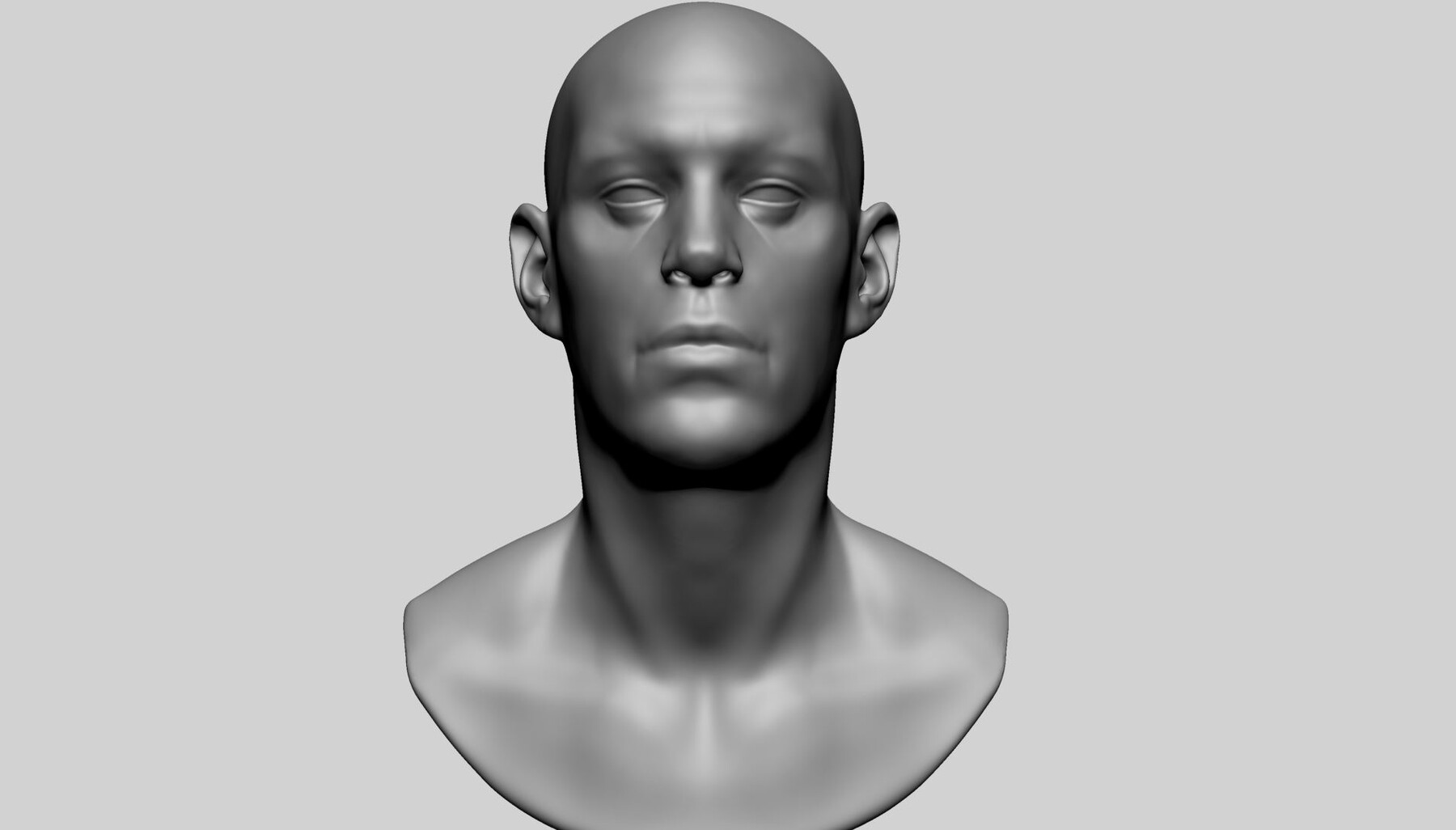 ArtStation - Male Head Basemesh D | Resources