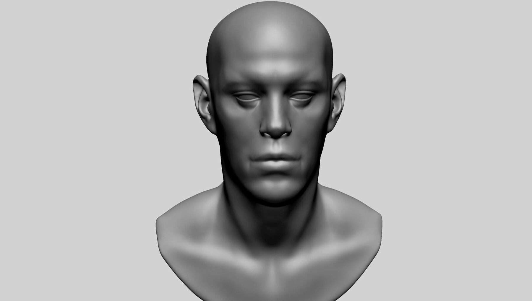 ArtStation - Male Head Basemesh D | Resources