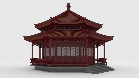 3D Model Chinese Temple