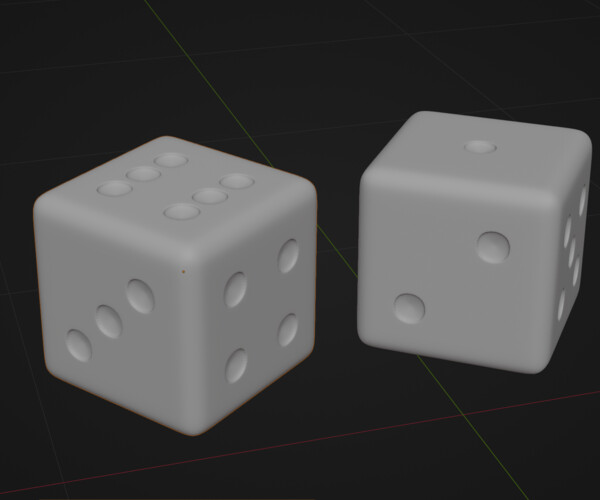 ArtStation - Dice (black&white) | Resources