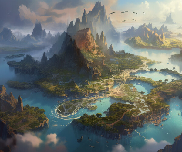 ArtStation - Cartographer of Imagination: Navigating the Realm where 