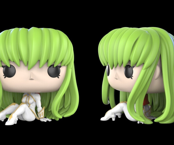 Lelouch and CC - Code Geass Anime Figurine for 3D printing 3D model 3D  printable