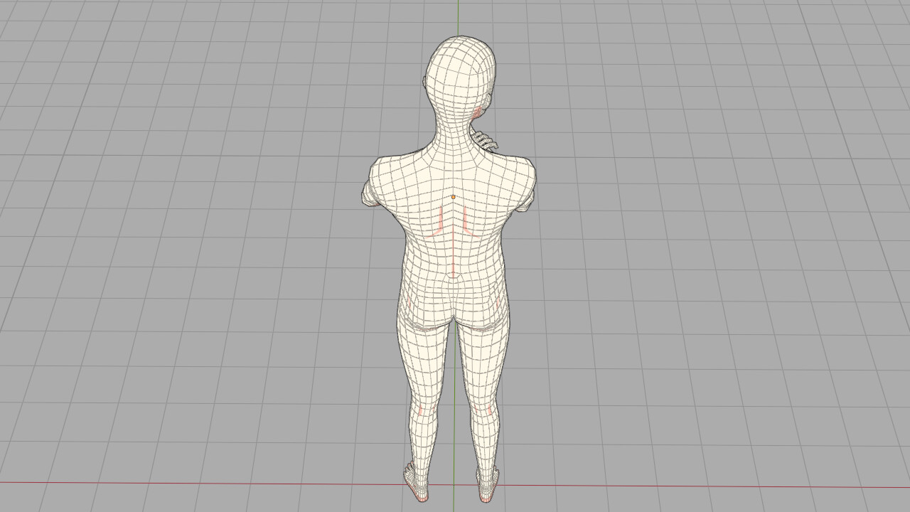 ArtStation - Customize Male Base Mesh-Anime Style