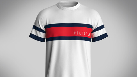 Tommy Hilfiger-Color Block Stripe T-Shirt