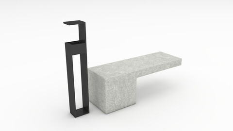 3D Model Bench Park 49