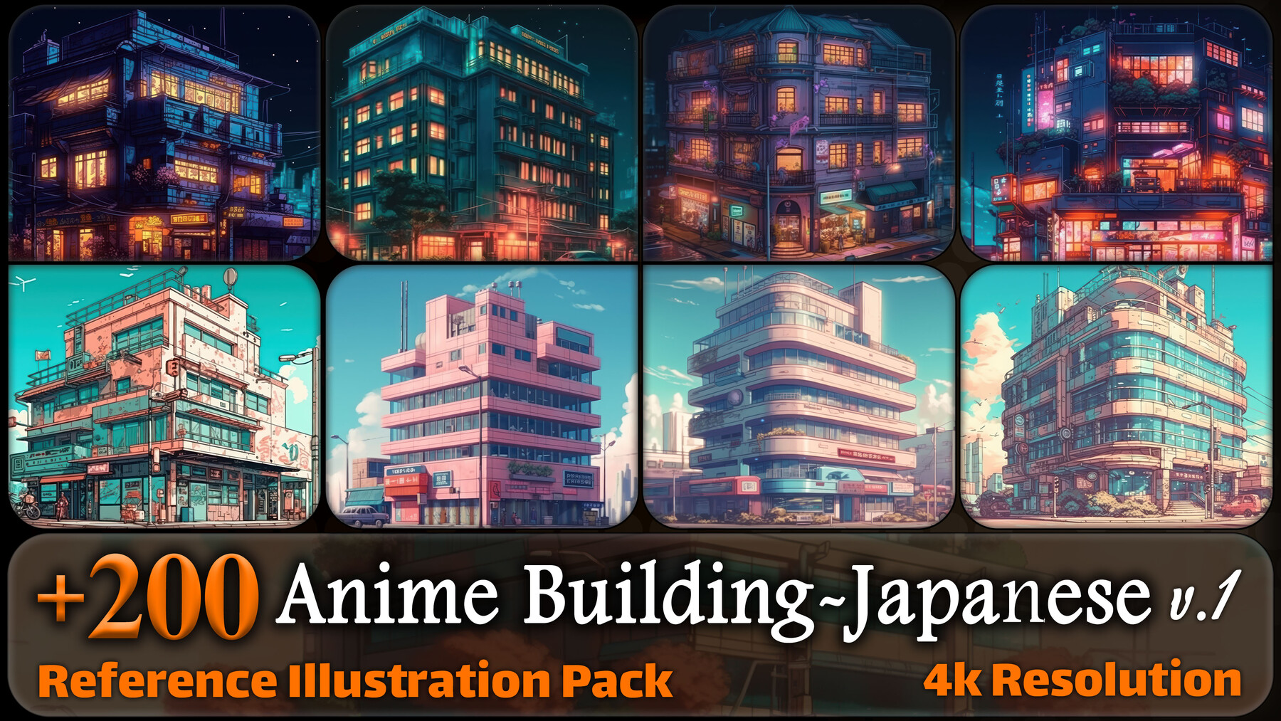 4K Japan Anime Fantasy Background Set in 2D Assets - UE Marketplace