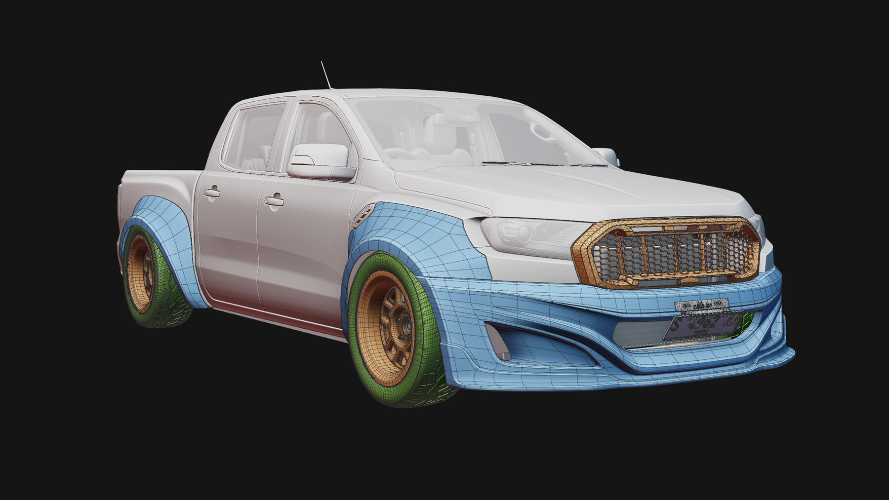 ArtStation - 2019 Ford Ranger Custom Widebody